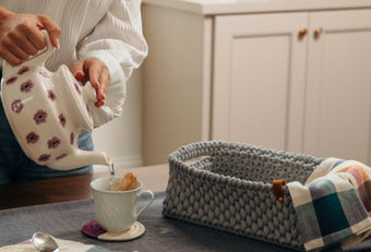 Ceramic Flower Teapot - handmade and hand painted