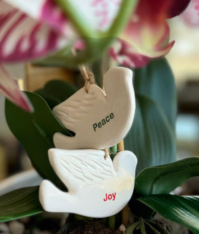 Ceramic Joy Doves - Sold in a set of 2