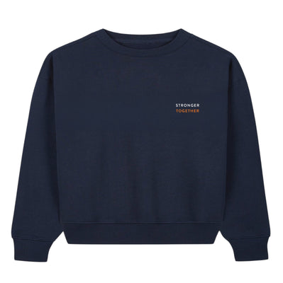 Navy crew neck sweatshirt