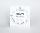 Brave Morse Code Bracelets - Gold and Quartz