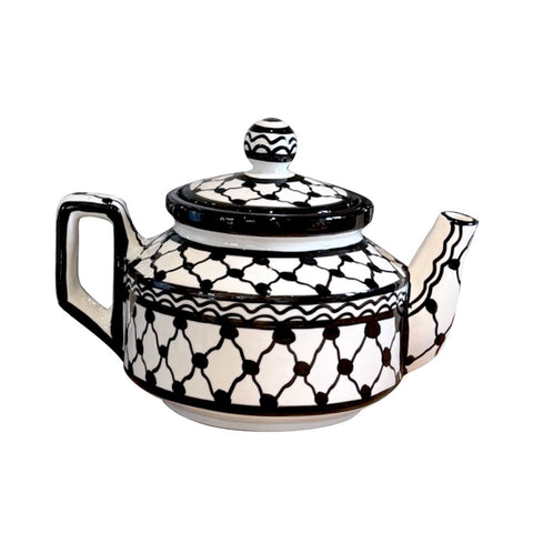 Ceramic teapot - handmade and hand painted