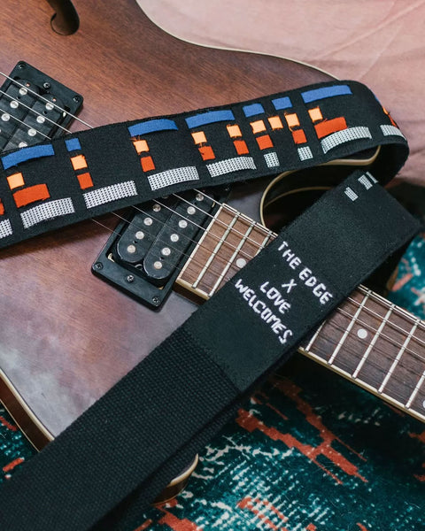 The Edge x Love Welcomes Guitar Strap