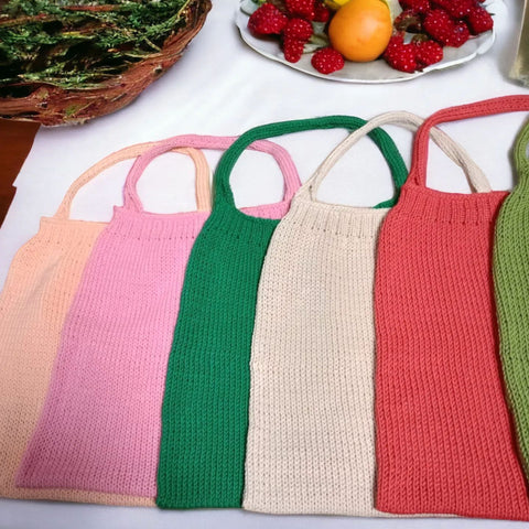 Small knitted tote - Ukranian Artisans